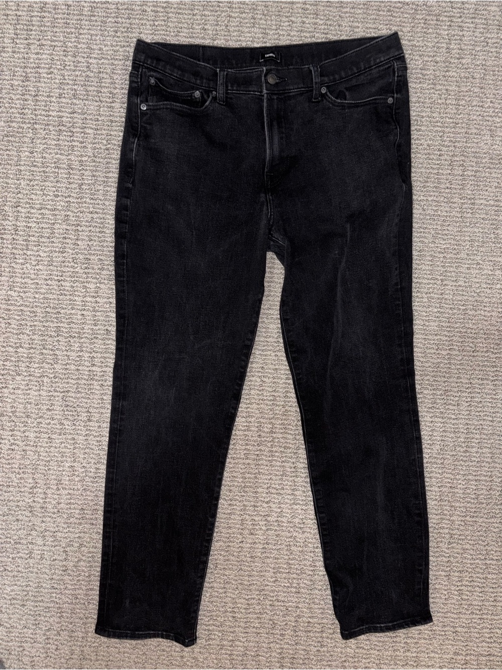 Express - Men’s Athletic Slim Jeans in Washed Black - 34x32